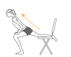 脚の付け根のストレッチ2