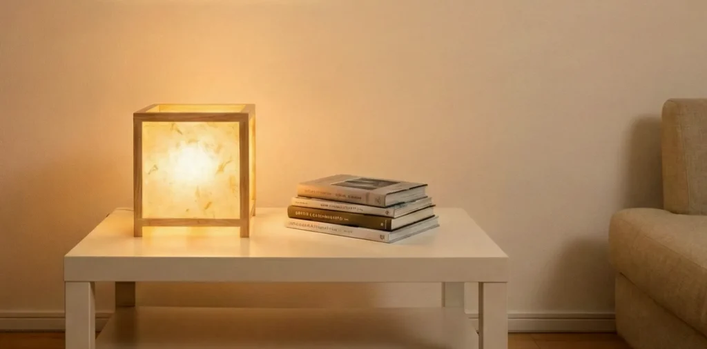 和紙を使って光を柔らかくする