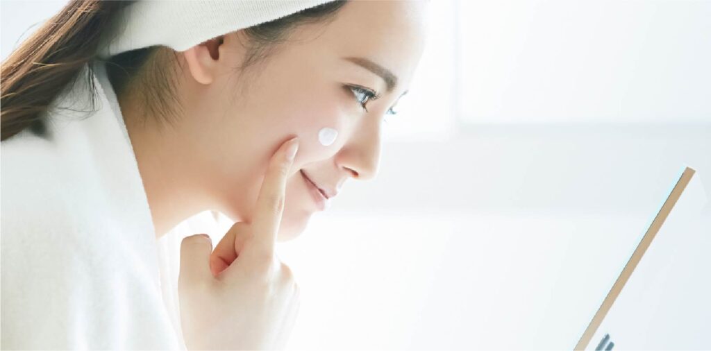 厚塗りしなくてOK!薄く均一にのばす
